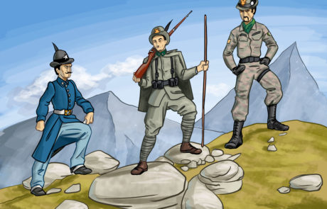 Illustrazione Divise degli alpini, 2016